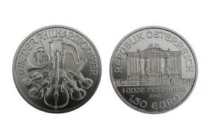Wiener Philharmoniker zilveren munt, voorzijde / achterzijde